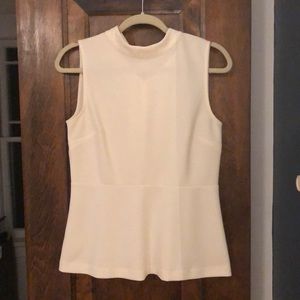 EUC Ann Taylor Peplum Tie Blouse